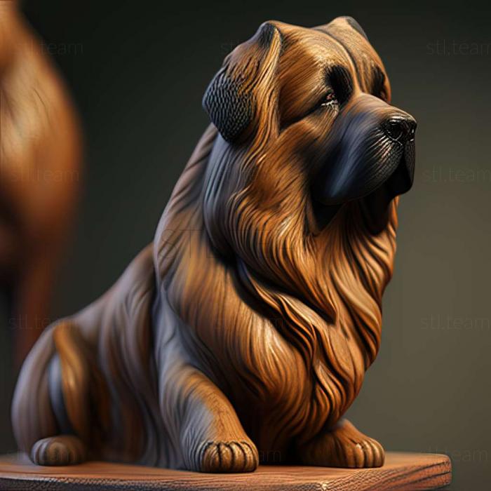 3D model Leonberger dog (STL)